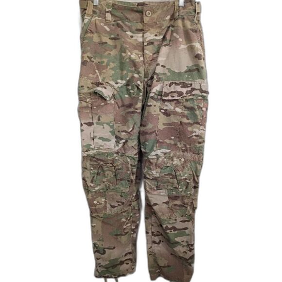 Camouflage Cargo Pants Size 31-35 inches, Inseam 32.5-35.5 Inches Army Fatigues - Picture 1 of 11